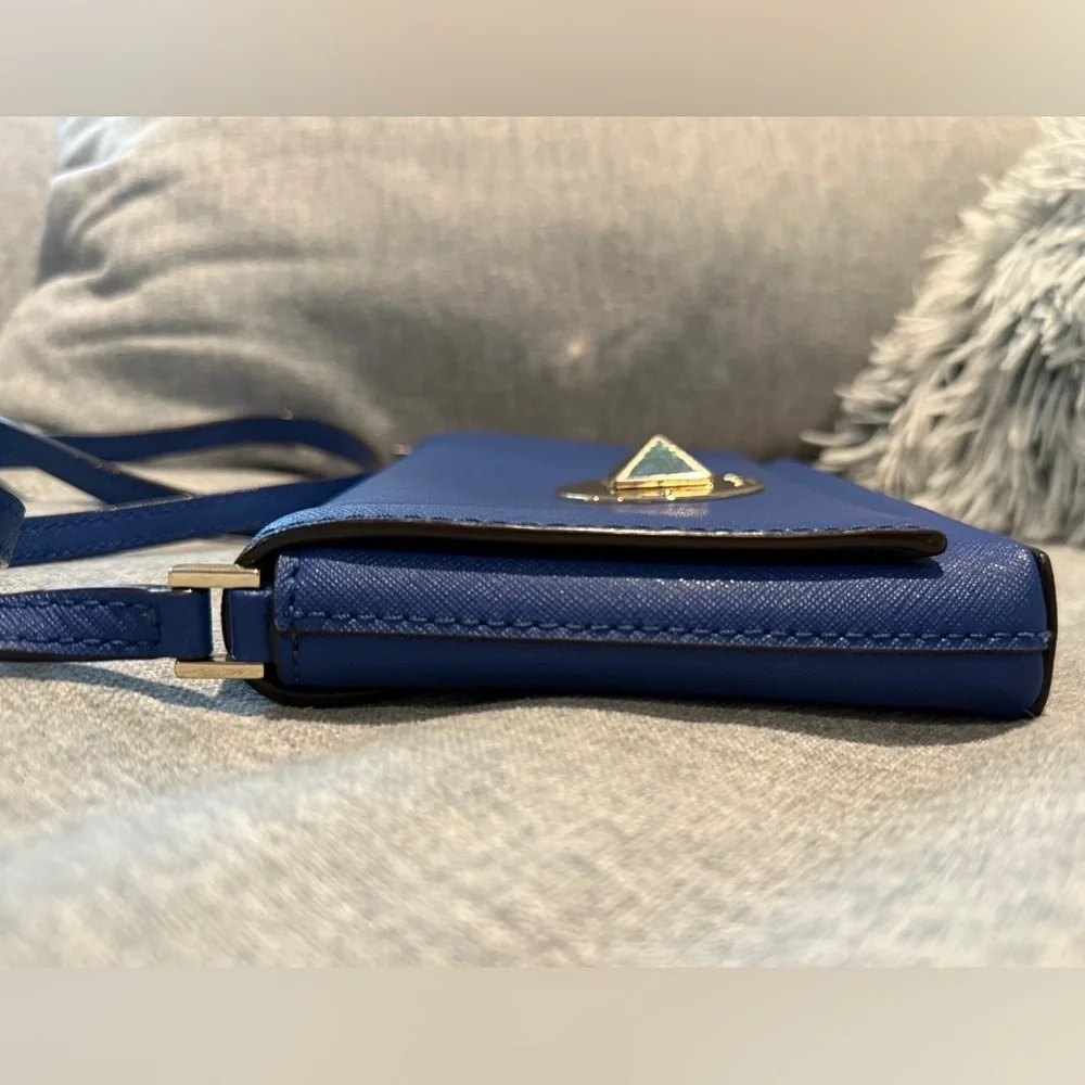 Kate Spade Newbury Lane Sally Crossbody Bag in Royal Blue Saffiano Leather, EUC - Picture 7 of 14